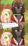  2015 dialogue english_text equine evehly female feral fluttershy_(mlp) friendship_is_magic horn king_sombra_(mlp) male mammal my_little_pony pegasus text unicorn wings 