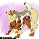  2015 animal_genitalia anthro anthro_on_feral anus arcanine balls bestiality butt canine canine_pussy clenched_teeth digitigrade duo eyes_closed female feral interspecies larger_female male male/female mammal nintendo open_mouth pawpads penetration penis pok&eacute;mon pok&eacute;philia pussy pussy_juice rika size_difference smaller_male teeth vaginal vaginal_penetration video_games 