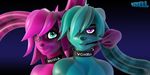  android blue_eyes blue_fur cabbit cat collar duo eyelashes feline female flexible freckles fur hairr humor hybrid lagomorph lips long_ears looking_at_viewer machine male mammal one_eye_closed pink_fur pixell purple_eyes rabbit robot rubber stretching voxell voxell_voxell wink 