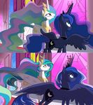  2015 duo equine female feral friendship_is_magic horn mammal my_little_pony princess_celestia_(mlp) princess_luna_(mlp) sibling sisters vilina winged_unicorn wings 