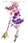  alternate_costume alternate_hair_color alternate_hairstyle ankle_wings armlet backlighting blush breasts character_name choker elbow_gloves full_body gloves hanato_(seonoaiko) league_of_legends luxanna_crownguard magic magical_girl pink_eyes pink_hair purple_choker sailor_collar skirt small_breasts solo standing standing_on_one_leg star star_guardian_lux thighhighs tiara twintails wand white_background white_gloves white_legwear zettai_ryouiki 
