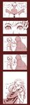  anna_(frozen) blush comic elsa_(frozen) embarrassed english frozen_(disney) happy highres hug monochrome multiple_girls murai_shinobu puppet siblings sisters 