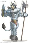  anthro bovine braford cattle male mammal minotaur muscular solo 