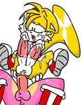  amy_rose anal anal_penetration anus balls blue_eyes clothing cum cum_on_face dickgirl footwear gloves intersex miles_prower multi_penis open_mouth penetration penis perverted_bunny shoes sonic_(series) 