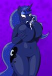  americananomaly_(artist) anthro areola big_breasts breasts equine erect_nipples female friendship_is_magic horn huge_breasts lactating mammal milk my_little_pony nipples nude princess_luna_(mlp) pussy self_suckling solo winged_unicorn wings 