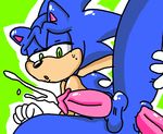  anal anal_penetration balls cum disembodied_penis male penetration penis perverted_bunny sloppy_sideways sonic_(series) sonic_the_hedgehog sweat 