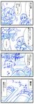  bed breasts budget_sarashi clenched_hand comic crossover glasses h-new headgear kantai_collection large_breasts long_hair multiple_girls musashi_(kantai_collection) mutsu_(kantai_collection) nagato_(kantai_collection) own_hands_together pacific_rim pointy_hair rain sarashi short_hair sick translated two_side_up yamato_(kantai_collection) 