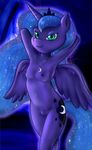  2015 anthro breasts cute cutie_mark equine female friendship_is_magic hair horn long_hair looking_at_viewer mammal my_little_pony nipples nude princess_luna_(mlp) pussy smile solo winged_unicorn wings zekromlover 