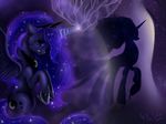  2015 blue_hair crown crying das-leben duo equine female friendship_is_magic hair horn magic mammal my_little_pony necklace princess_luna_(mlp) sparkles tantabus tears winged_unicorn wings 