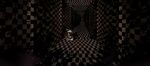  checkered checkered_floor hallway highres komeiji_koishi one_knee perspective shadow solo touhou yoshioka_yoshiko 