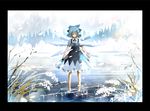  barefoot cirno ice lake rukurukuruku snow solo touhou winter 