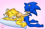  anal anal_penetration anus balls blush cum cushion duo male male/male miles_prower open_mouth penetration penis redkelv sex sonic_(series) sonic_the_hedgehog 