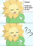  ? big_breasts breasts confusion cum cum_on_breasts cum_on_face female flora_fauna flower hi_res humor nintendo non-mammal_breasts not_furry plant pok&eacute;mon pok&eacute;mon_(species) pok&eacute;morph simple_background solo sunflora text tonytoran video_games 