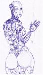  armor bionicle breasts butt cybernetics cyborg female hahli himerosy lego machine pussy robot side_boob solo toa 