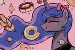  30minchallenge doughnut dream_luna equine female food friendship_is_magic horn horse lumineko luna mammal my_little_pony pony princess_luna_(mlp) winged_unicorn wings 