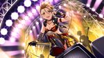  fireworks highres idolmaster idolmaster_cinderella_girls idolmaster_cinderella_girls_starlight_stage kimura_natsuki microphone microphone_stand official_art punkish_gothic stage stage_lights 