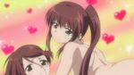  animated animated_gif ass butt_crack caption heart kissxsis nude sisters subtitled suminoe_ako suminoe_riko 