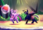  2015 bakki duo equine fan_character female feral friendship_is_magic horn magic male mammal my_little_pony pegasus twilight_sparkle_(mlp) winged_unicorn wings 