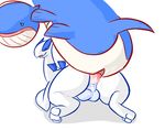  all_fours anal anal_penetration balls butt doggystyle duo from_behind legendary_pok&eacute;mon lugia lying male male/male nintendo on_front pcred566 penetration penis pok&eacute;mon sex simple_background video_games wailord white_background 