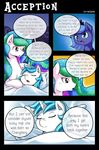  2015 comic cutie_mark dialogue duo english_text equine eyes_closed fan_character female feral friendship_is_magic fur hair horn long_hair mammal multicolored_hair my_little_pony open_mouth paper_(mlp) pillow princess_celestia_(mlp) princess_luna_(mlp) purple_eyes sleeping text unicorn vavacung white_fur winged_unicorn wings 