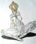  armor breasts female nipples not_furry nyx_(warframe) pussy skinsuit solo tenno warframe 