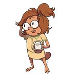  beverage brown_hair cartoon_network coffee eileen eyewear female food glasses hair mammal mole regular_show rodent solo unknown_artist 