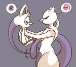  artist_request crossover dragon_ball dragonball_z frieza head_tail majin_buu mega_mewtwo_y mega_pokemon mewtwo parody pokemon pokemon_(game) red_eyes serious solo tail 