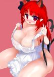  :d \m/ amii animal_ears apron bad_id bad_pixiv_id blush braid breasts cat_ears cleavage commentary_request extra_ears fang heart heart_tail highres huge_breasts kaenbyou_rin long_hair looking_at_viewer multiple_tails naked_apron nose_blush open_mouth plump pointy_ears red_eyes red_hair side_braid single_braid smile solo tail thick_thighs thighs touhou two_tails wide_hips 