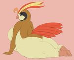  big_breasts breasts butt female huge_breasts mcnasty nintendo non-mammal_breasts overweight pidgeot pok&eacute;mon solo video_games 