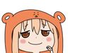  avatar_icon blush blush_stickers brown_eyes brown_hair hamster_costume hand_on_own_face himouto!_umaru-chan lowres non-web_source simple_background smile smug white_background 