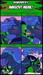  2015 anthro equine fan_character female feral french_kissing friendship_is_magic horn kiss_mark kissing lizard male mammal messy my_little_pony princess_luna_(mlp) reptile scalie skunkdude13 winged_unicorn wings 