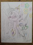  2015 andy_price english_text equine eyewear female feral friendship_is_magic glasses hippie horn mammal my_little_pony princess_celestia_(mlp) princess_luna_(mlp) smile text winged_unicorn wings 