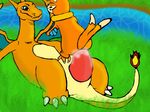  anal buizel charizard cum dragon duo emoanthrolover hyper hyper_penis male male/male nintendo orgasm penis pok&eacute;mon size_difference slit video_games 