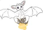  alien alliums_(artist) anthro bat blush cub dragon female mammal purple_eyes pussy urine watersports wet young 