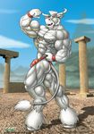  anthro bovine braford cattle gus_(braford) male mammal muscular solo 