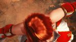  1girl 3d animated animated_gif arms_spread bare_shoulders breasts castlevania cleavage company_name cr_pachinko_akumaj?_dracula cr_pachinko_akumajå_dracula female green_eyes lips looking_up red_hair short_hair solo victoria_florescu 