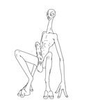  2015 alien big_penis crouching kaminoan lamar long_neck long_penis male penis presenting solo star_wars 