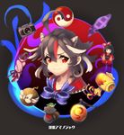  bad_id bad_pixiv_id black_hair bomb bow camera cheong_ha doll dress horns impossible_spell_card jizou kijin_seija lantern mallet multicolored_hair nimble_fabric parasol red_eyes red_hair short_hair smile solo streaked_hair touhou umbrella white_hair yin_yang 