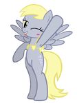  animated bikini blush bottomless clothed clothing derpy_hooves(mlp) equine friendship_is_magic half-dressed horse mammal my_little_pony pony pussy smile swimsuit unknown waving wings 