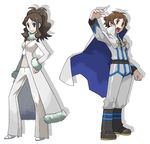  alternate_costume artist_request belt boots cape cosplay high_heels pokemon pokemon_(game) shirona_(pokemon) shirona_(pokemon)_(cosplay) touko_(pokemon) touya_(pokemon) wataru_(pokemon) wataru_(pokemon)_(cosplay) 