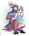  amulet antlers cervine collar deer dripping goo hooves horn jaiy mammal melty puddles tazara transformation 