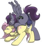  all_fours anus ass_up balls butt butt_in_the_air cum cum_inside drooling equine fan_character fluttershy_(mlp) friendship_is_magic from_behind horse long_tail mammal my_little_pony open_mouth pegasus penetration penis pony pussy saliva twilicious vaginal vaginal_penetration wings 