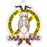  arms_behind_back bikini black_eyes blonde_hair breasts cameltoe caution collarbone crotch full_body groin kantai_collection koppepan800 long_hair looking_at_viewer medium_breasts micro_bikini navel shimakaze_(kantai_collection) simple_background solo spread_legs squatting striped striped_legwear swimsuit thighhighs white_background white_bikini 