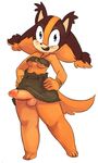  2015 anthro badger balls breasts brown_fur clothing dickgirl erection fur hair hands_on_hips humanoid_penis intersex long_hair looking_at_viewer mammal multicolored_fur mustelid open_mouth penis pigtails poking_out simple_background skirt smile solo sonic_(series) sonic_boom sparkydb sticks_the_jungle_badger thick_penis two_tone_fur under_boob white_background 