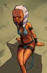  ahsoka_tano alien blue_eyes female lips navel orange_skin solo star_wars togruta tourbillon 