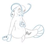  anthro barboach fish male marine nintendo nude open_mouth penis pok&eacute;mon posexe simple_background smile solo video_games white_background 