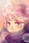  blush cursor eighth_note fire_emblem fire_emblem_if gameplay_mechanics gloves hasuyawn kanna_(fire_emblem_if) kanna_(male)_(fire_emblem_if) male_focus musical_note my_room pointy_ears purple_eyes scarf solo white_hair 
