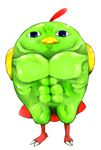  ayumu3 creepy muscle natu nintendo no_humans pokemon pokemon_(game) simple_background what white_background 