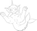  :3 anus catfuk123 eeveelution female legs_up looking_at_viewer lying monochrome navel nintendo on_back pawpads paws pok&eacute;mon presenting presenting_pussy pussy simple_background sketch solo spread_legs spreading vaporeon video_games white_background 
