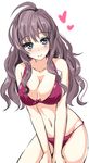  :3 bikini blue_eyes breasts brown_hair cleavage highres ichinose_shiki idolmaster idolmaster_cinderella_girls large_breasts long_hair looking_at_viewer natsu_(anta_tte_hitoha) smile solo swimsuit 